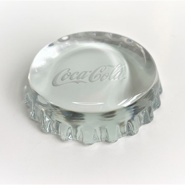 Poids de serviettes de table Coca-Cola Glass Presse-papiers Premium