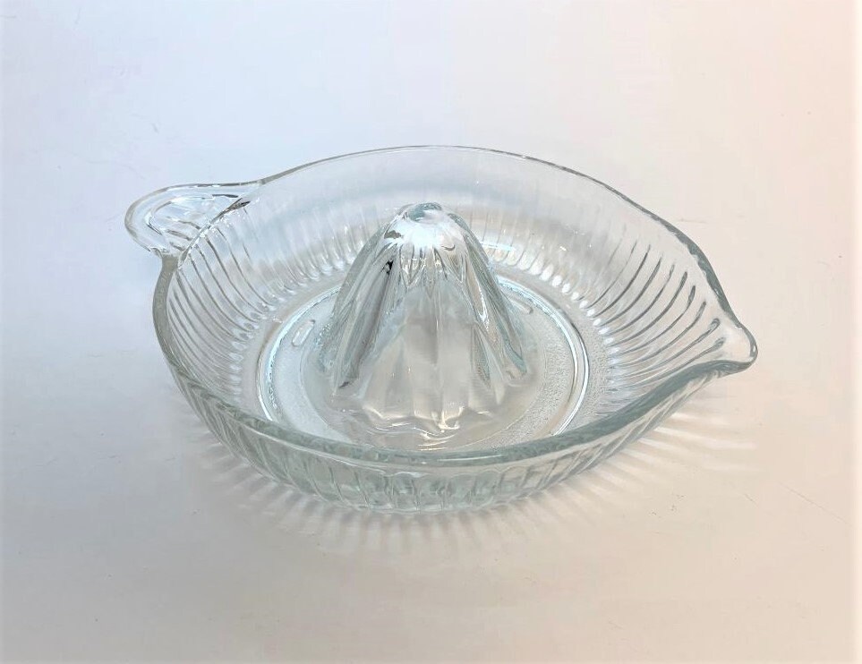 Vintage Glass Citrus Reamer Lemon Juicer Etsy