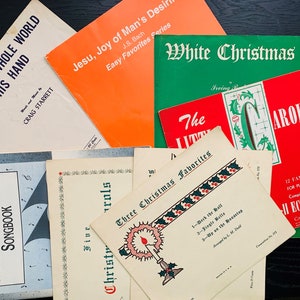 Vintage Christian Sheet Music and Christmas Carols