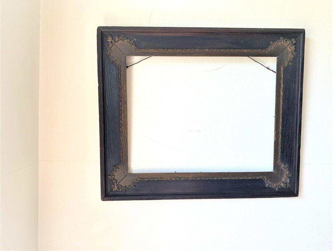 Antique Wood Picture Frame Etsy