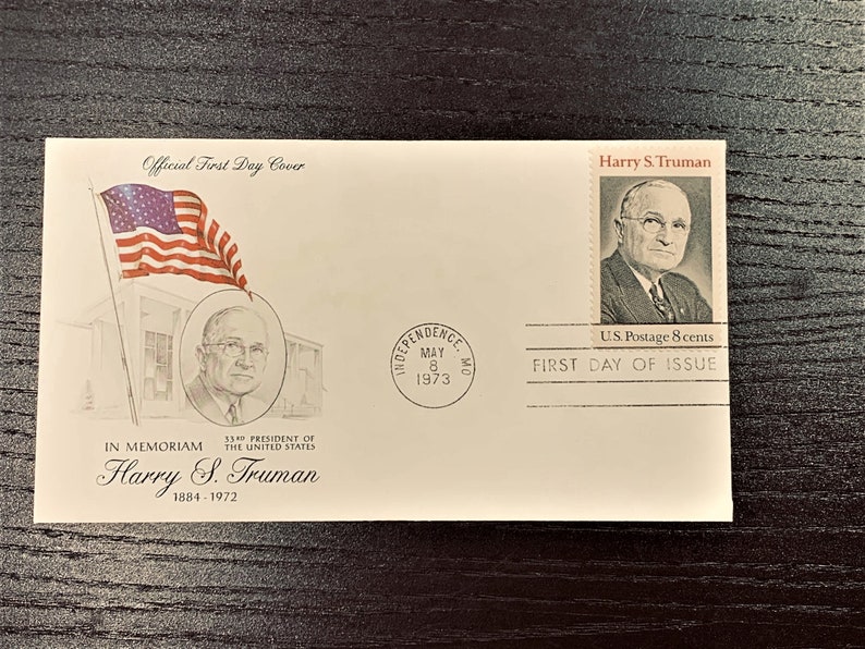 1973 Harry S Truman Official First Day of Issue Stamp Etsy