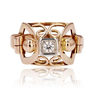 Bague ancienne rétro diamant