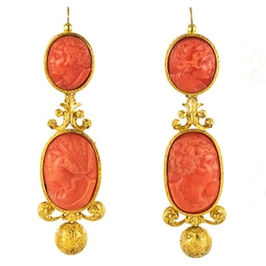 1830s-coral-cameo-18-karat-yellow-gold-dangle-earrings