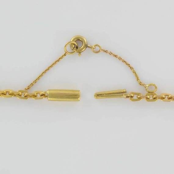 1960s French Gold Necklace with Radiant Motif - image 6