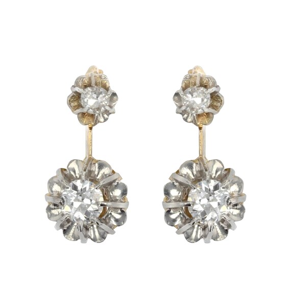 Platinum dangle deals earrings