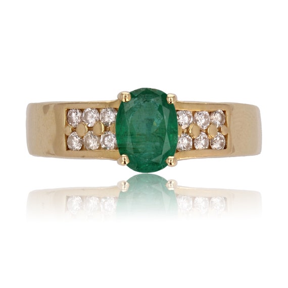 Anillo esmeralda segunda mano sale