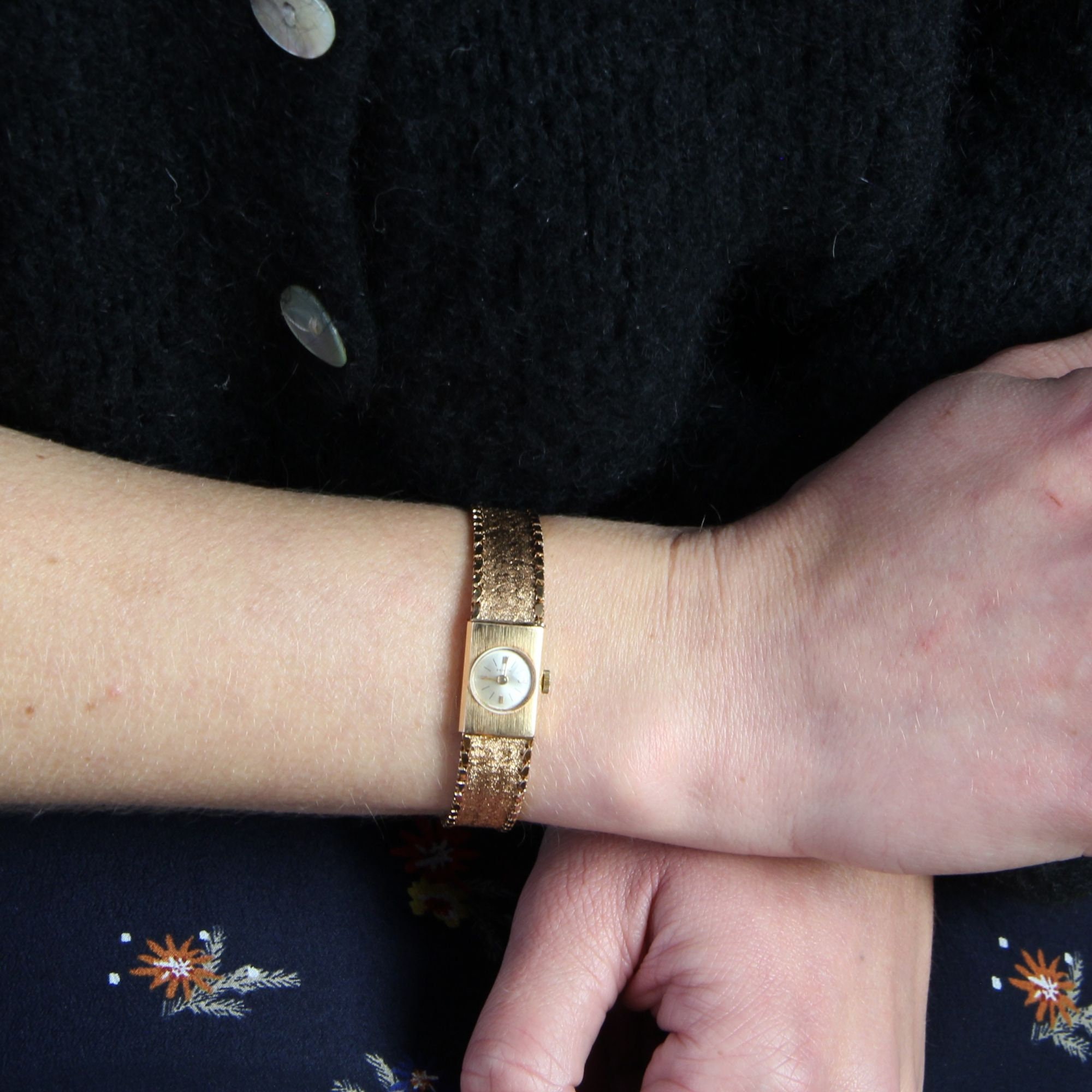 Bracelet en or maille polonaise - Bijoux anciens - Bijouxbaume