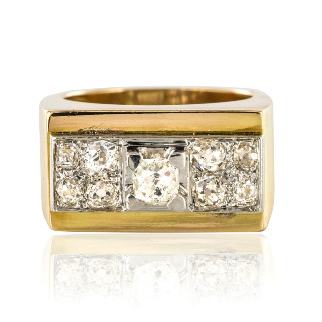 Bague tank diamant sale
