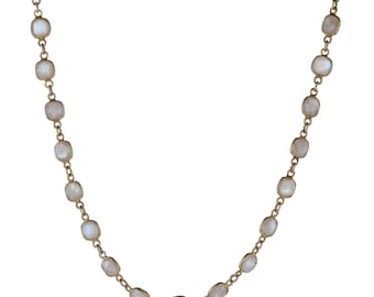 Modern Baume Creation Moonstones Vermeil Necklace