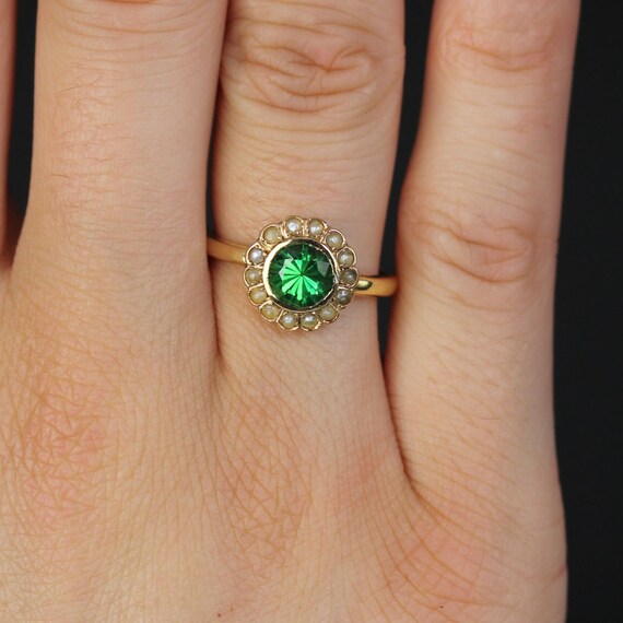 French 20th Century Tsavorite Green Garnet Fine P… - image 7