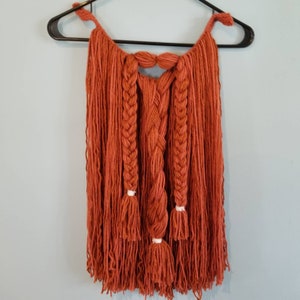 Viking, dwarf, wizard, warrior costume yarn beard for larp, dnd, cosplay, dress up. Beard only.