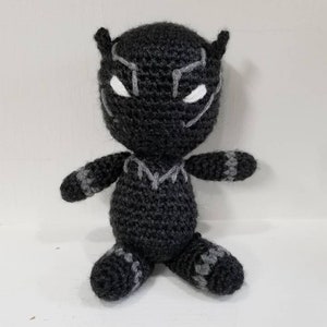 Crochet Black Panther figure