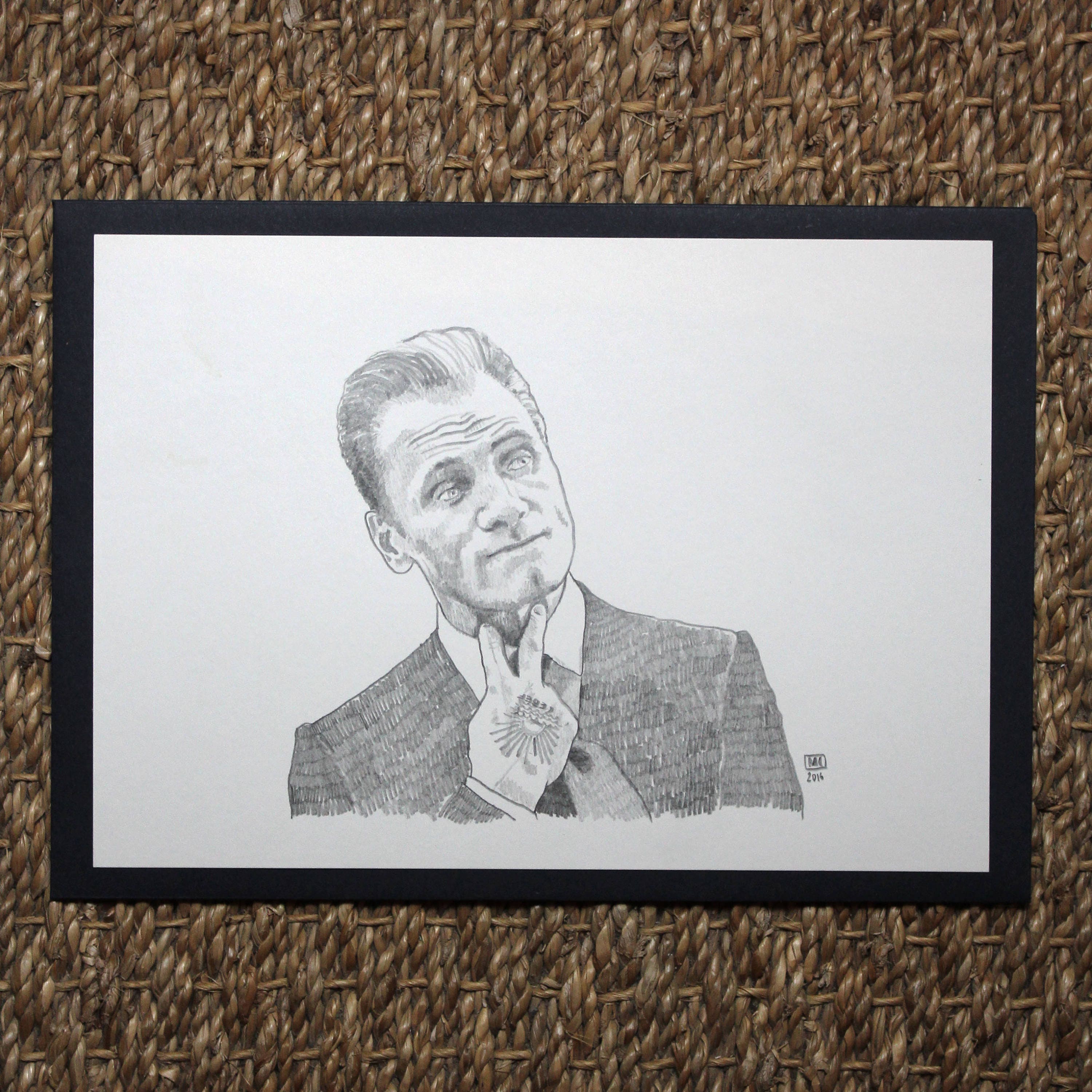 Dessin original crayon scène de cinéma film Les Promesses de