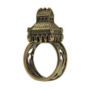 Jewish Wedding ring with leaves