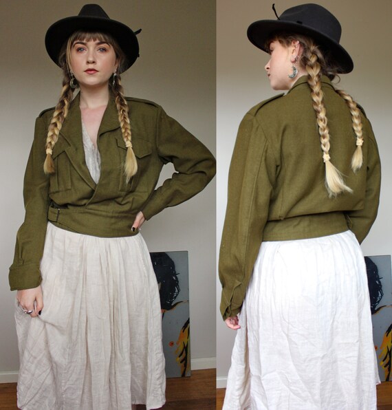Vintage VTG 60's 1960's Military Grade Khaki Army