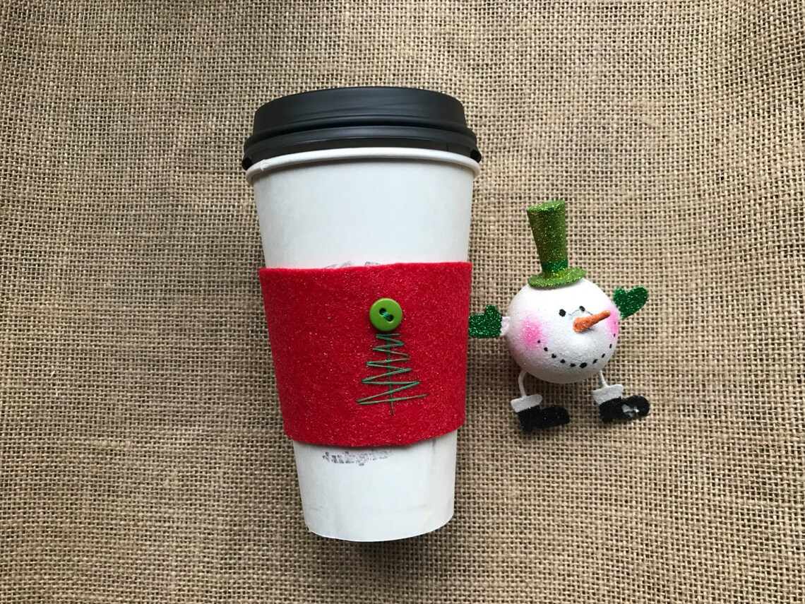 Felt Coffee Cup with Interchangable Toppings
