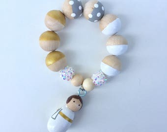 Starwars Princess Leia bracelet - Peg Doll