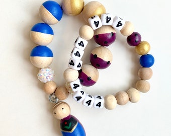 Frozen Anna and phone number bracelet - Disney Trip, contact bracelet