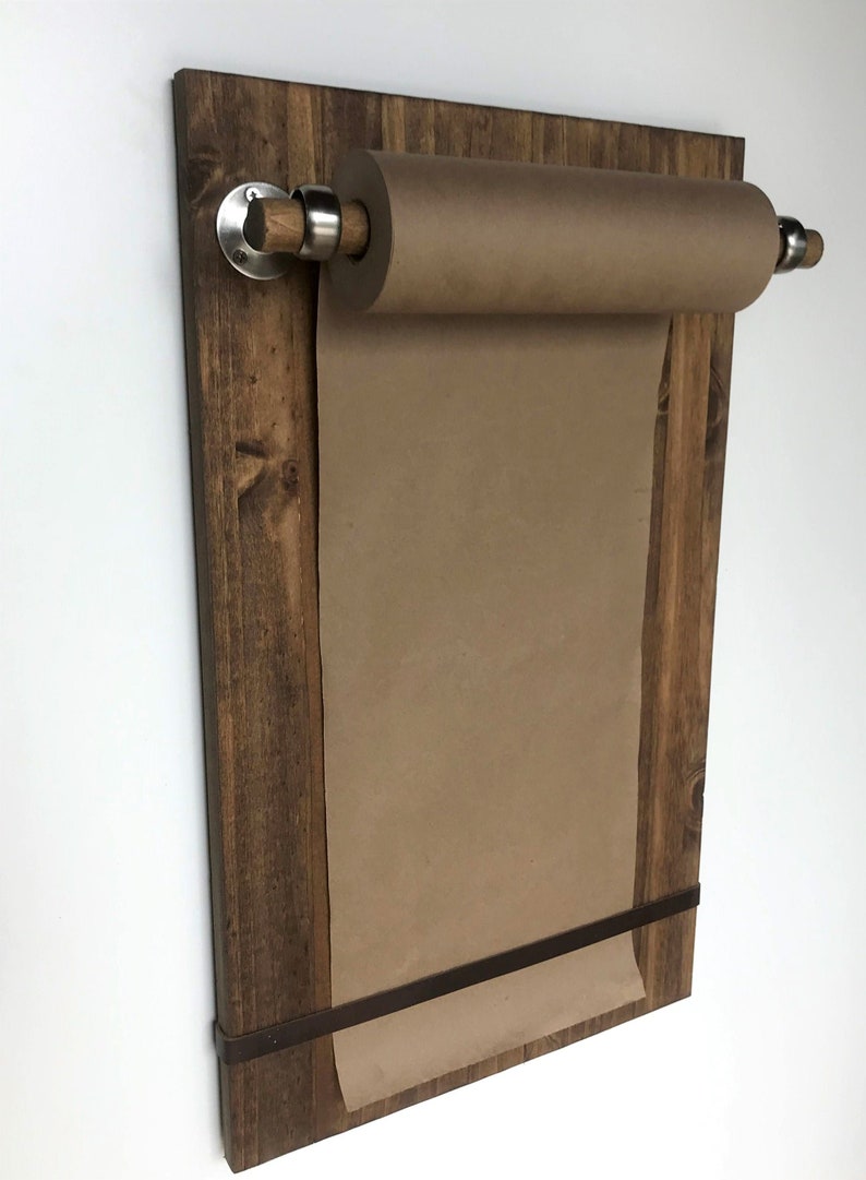 Paper Roll Holder Paper Roll Dispenser Hanging Menu Planner Etsy Canada