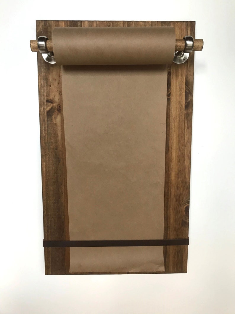 Paper Roll Holder Paper Roll Dispenser Hanging Menu Planner Etsy Canada