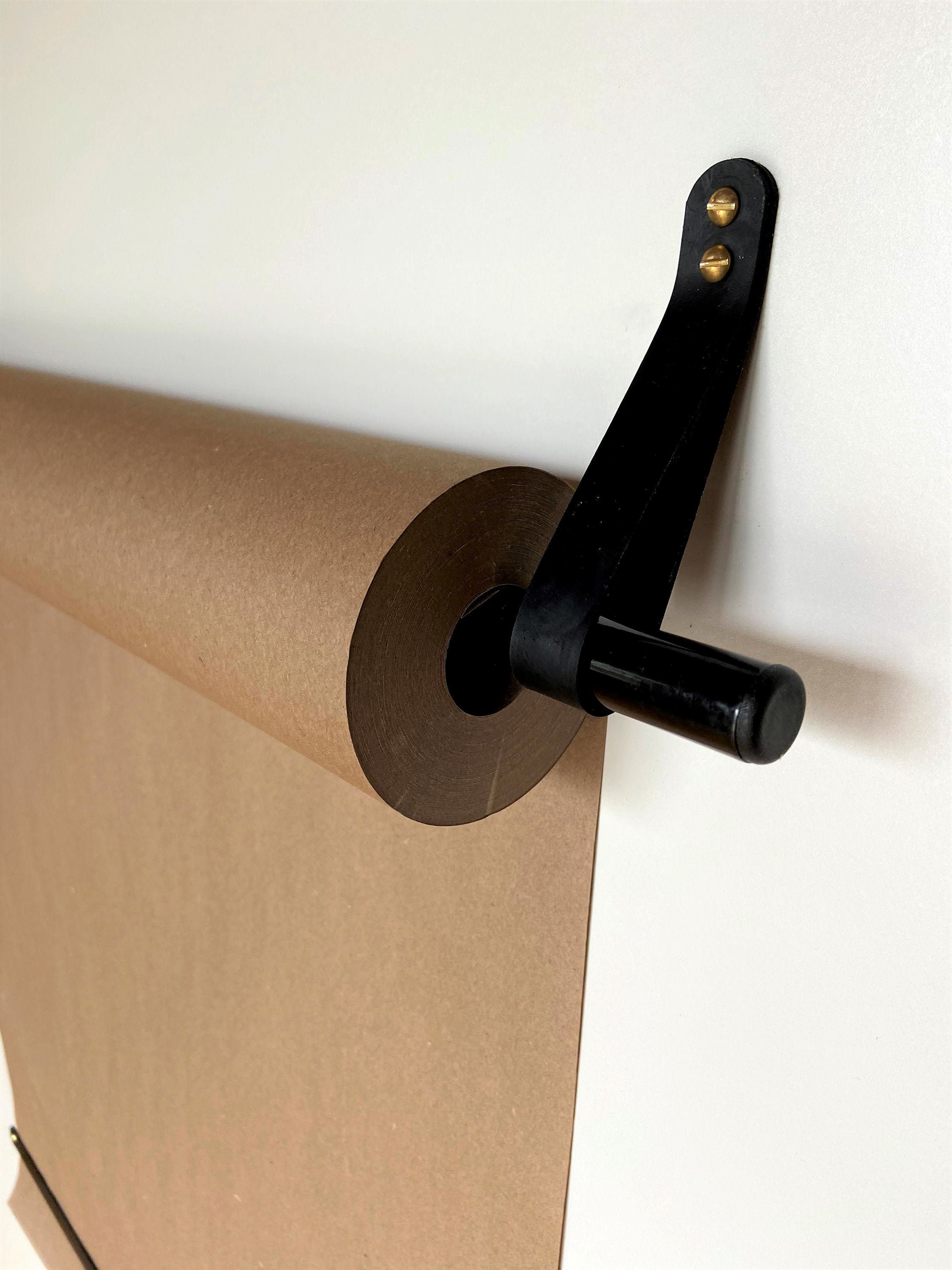 Kraft paper roll holder wall mounted paper roll office paper Etsy