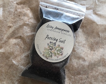 Organic Potting Soil for Terrariums and Mini Gardens Succulents All Purpose