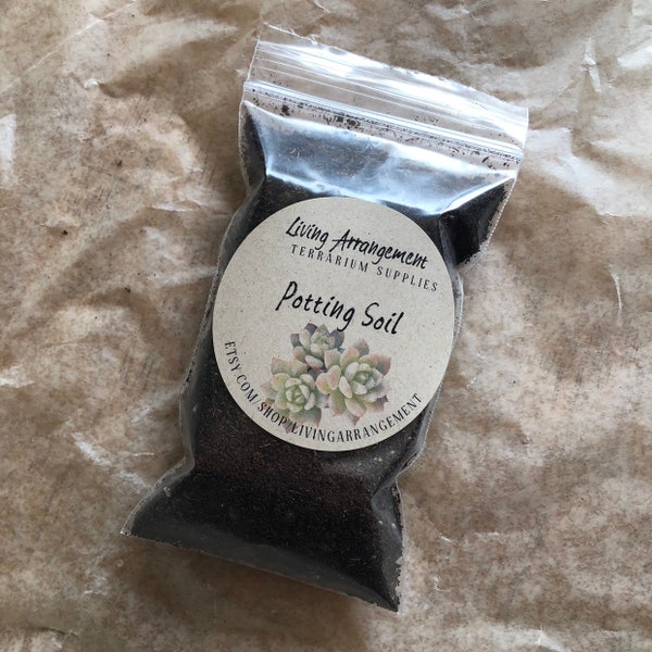 Organic Potting Soil for Terrariums and Mini Gardens Succulents All Purpose