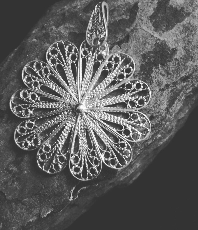 Parure Flowers Silver 980 Filigree