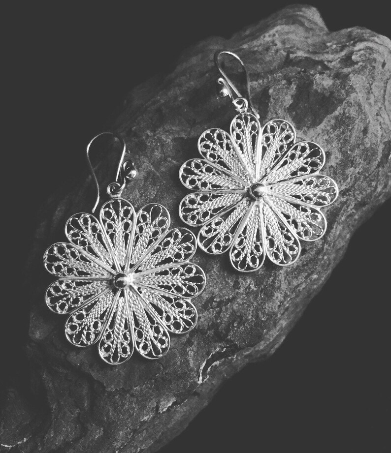 Parure Flowers Silver 980 Filigree
