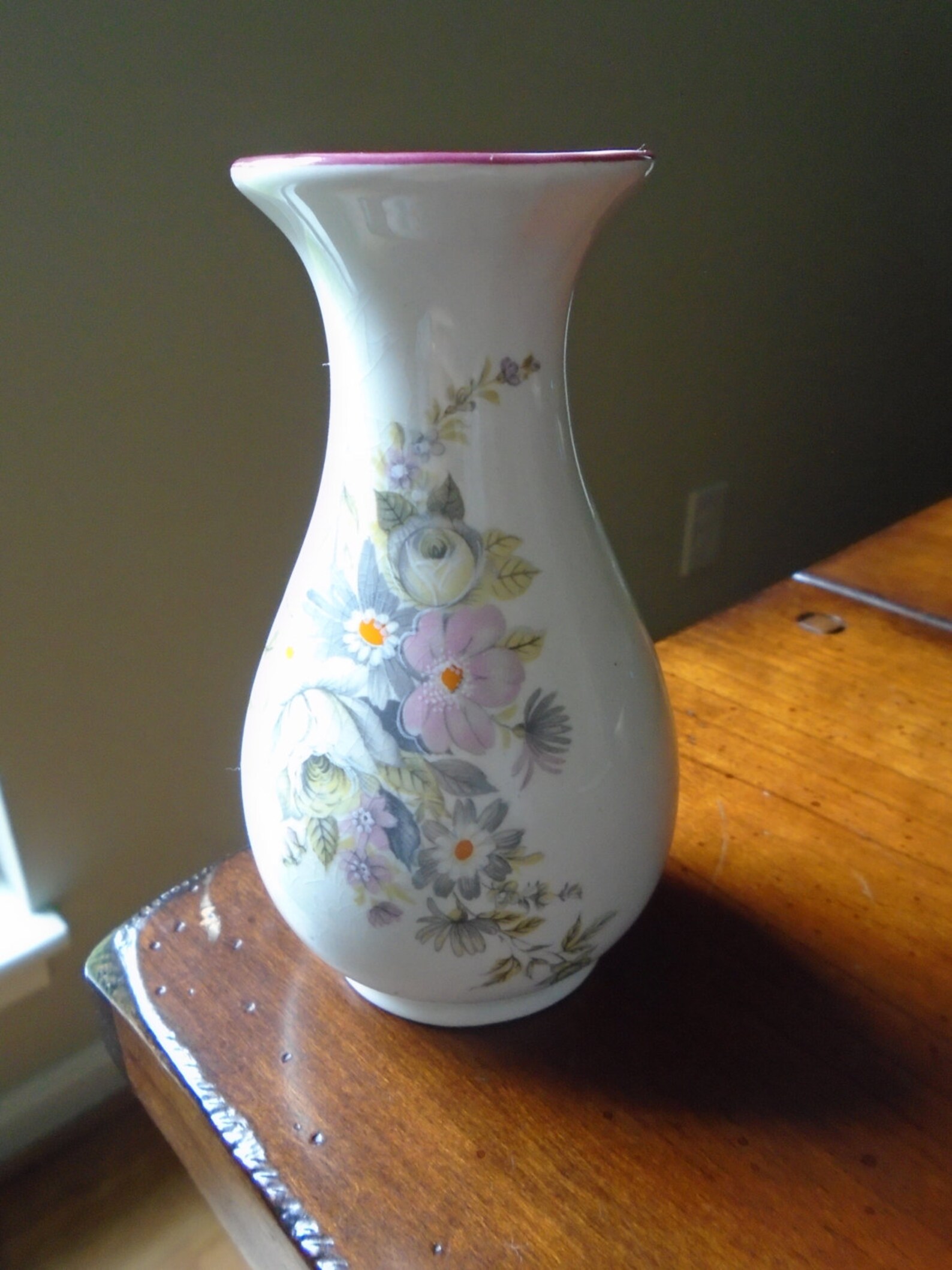 Vintage Foley Ceramic Vase Made in Kent England Very Good Etsy