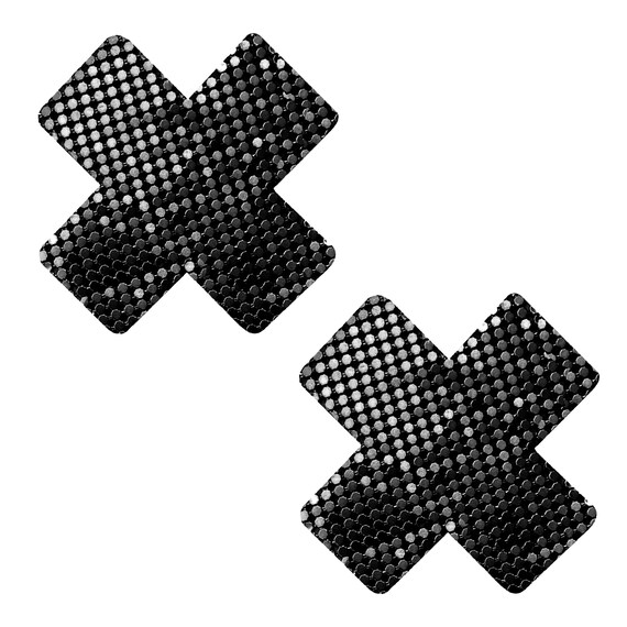 thumbnail image 2 of Valentine's Day Pasties - Red With Black XOXO Heart Nipple Covers For Lingerie & Date Nights 2 of 11