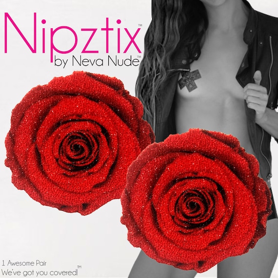 Real Dried Pressed Flower Nipztix Pasties Nipple Covers Breast Petals for  Festivals and Raves 