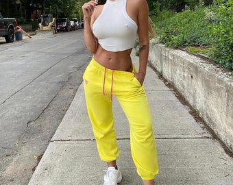 Neon Jogger Naughties Oversized Boyfriend Fit Sweatpants for Rave