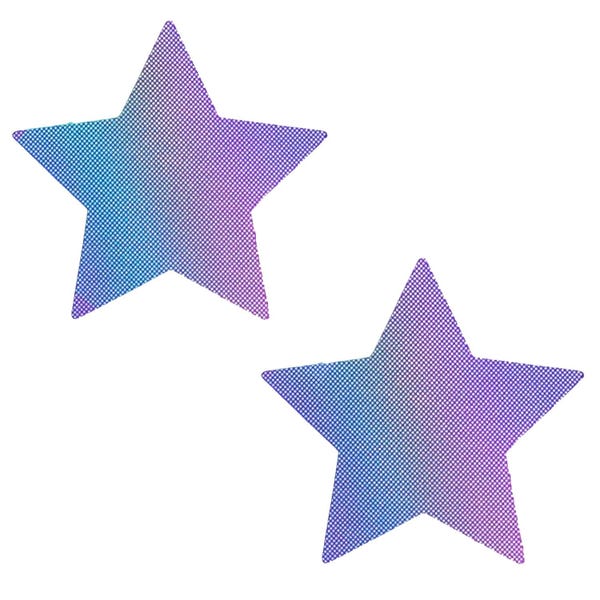 Lustful Lilac Holographic Starry Night Star Pasties Nipple Cover