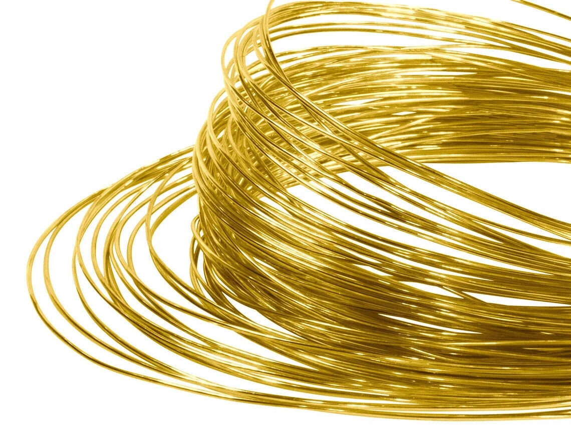 14k Gold SOLID Round WIRE Yellow Gold SOFT 16 18 20 22 24 26 Gauge Free Shipping