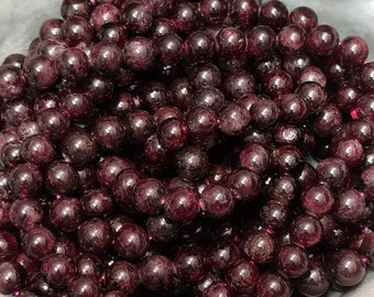 8.3mm 8mm Round Beads 15 Inch, Dumortierite Beads 203054006