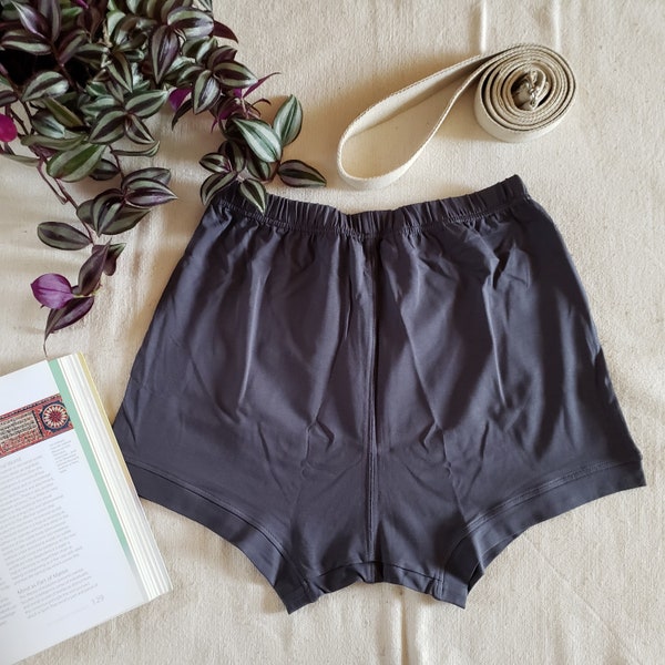 Graphite Unisex Iyengar Yoga Shorts- FREE SHIPPING WORLDWIDE