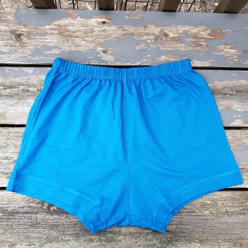 Kobaltblaue Unisex Yoga Shorts Bild 1