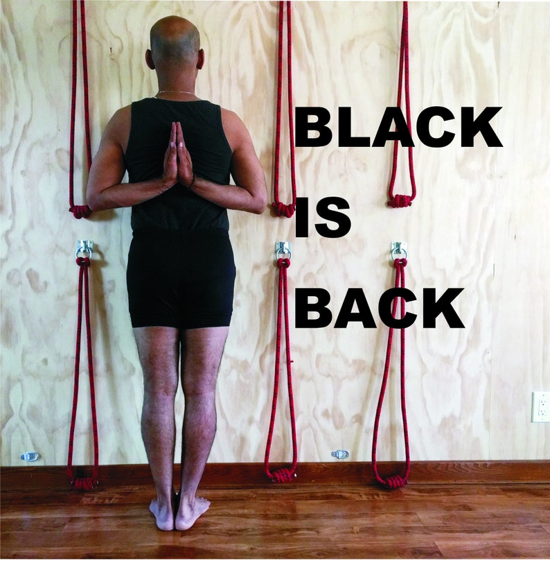 Black Unisex Iyengar Yoga Shorts FREE SHIPPING WORLDWIDE image 3