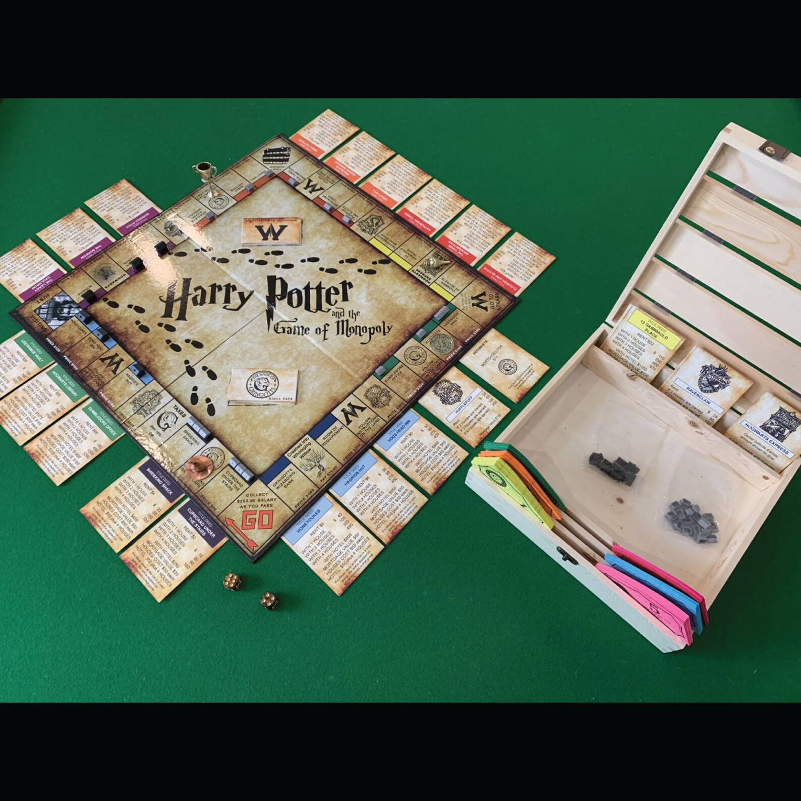 Gdzie Można Kupić Monopoly Harry Potter Wizarding Monopoly Game Harry Potter Inspired Limited | Etsy