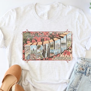 Portland Shirt, Portland Vintage Retro T-Shirt, Portland Gifts, Portland Oregon T-Shirt, Portland Hiking Tee, Portland Souvenir T-Shirt
