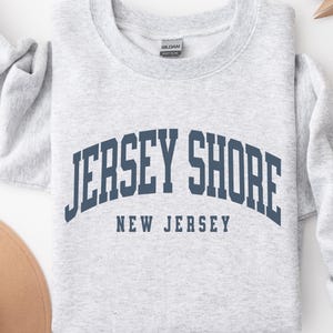 Jersey Shore Beach Crewneck Sweatshirt, Atlantic Ocean City New Jersey Gift Pullover Souvenir