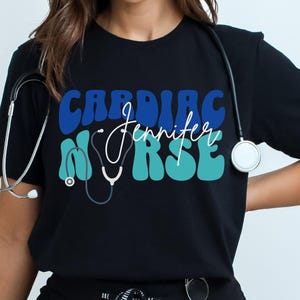 Cardiac Nurse Shirt, Gift for Cardiac Nurses, Cardiovascular Nursing Tshirt, Retro Cardiology Nurse, CVICU RN NP Graduation Gifts