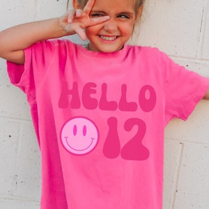 12th Birthday Shirt, 12 Year Old Birthday Shirt Girl Birthday Tee, Birthday Girl Tshirt , 12th Birthday Gift