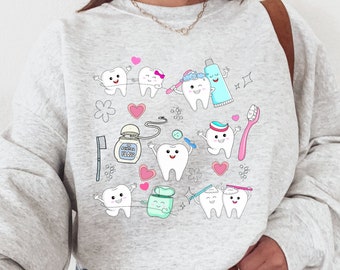 Dental sweatshirt, gift for dentist, dental hygienist, dental gifts, dental gift, dental assistant, teeth, dental school, dental student