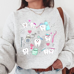 Dental sweatshirt, gift for dentist, dental hygienist, dental gifts, dental gift, dental assistant, teeth, dental school, dental student