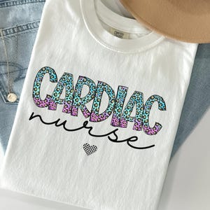 Cardiac Nurse Shirt, Gift for Cardiac Nurses, Cardiovascular Nursing Tshirt, Retro Cardiology Nurse, CVICU RN NP Graduation Gifts