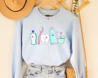 Dental sweatshirt, gift for dentist, dental hygienist, dental gifts, dental gift, dental assistant, teeth, dental school, dental student
