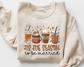Fall Wedding Sweatshirt, Future Mrs Name Crewneck Bride to Be Gift for Bridal Shower Engagement Gift Engaged Sweater
