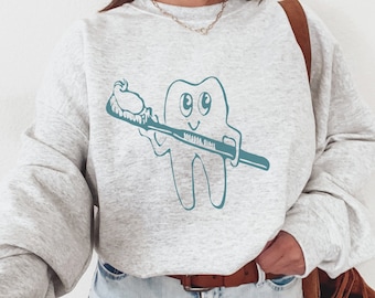 Dental sweatshirt, gift for dentist, dental hygienist, dental gifts, dental gift, dental assistant, teeth, dental school, dental student